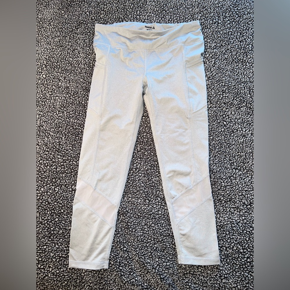 Reebok cropped leggings - grey - size medium